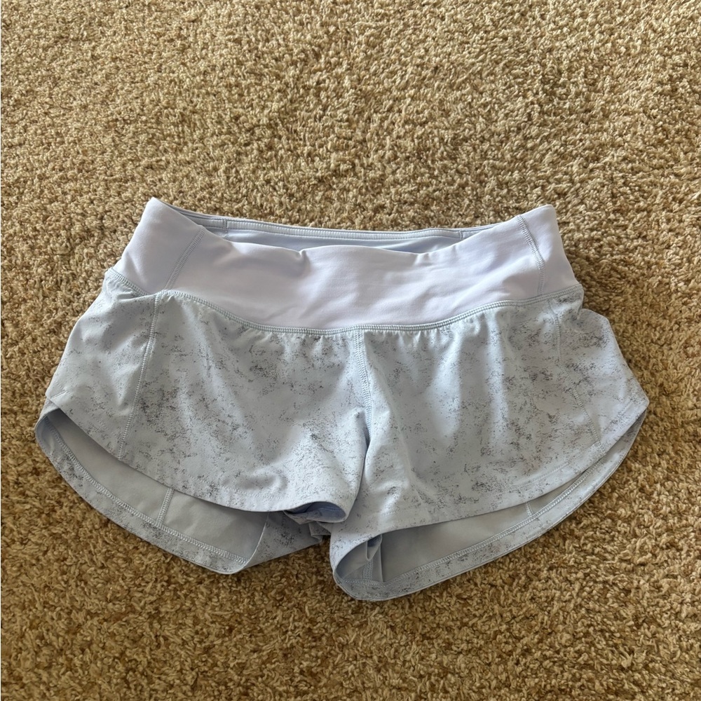 lululemon athletica Light Blue Athletic Shorts